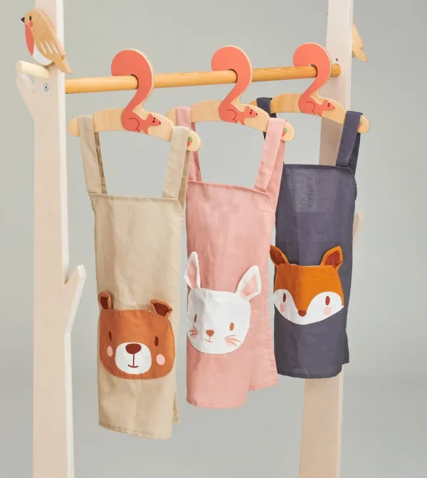 Child's Linen Apron (3 to 8 years) Fox