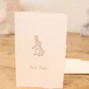 Cottontails handmade card - New Baby