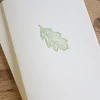 Cottontails handmade card - oak leaf