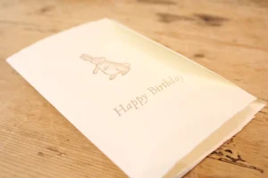 Cottontails handmade card - Happy Birthday