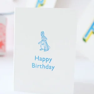 Cottontails Happy Birthday - Blue