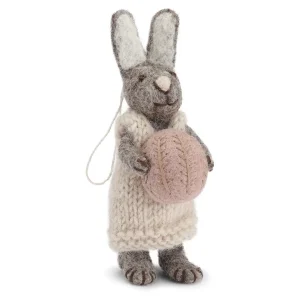 En Gry & Sif little grey rabbit - lavender egg