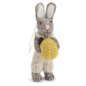 En Gry & Sif little grey rabbit - yellow egg