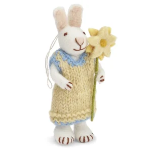 En Gry & Sif little grey rabbit - yellow dress