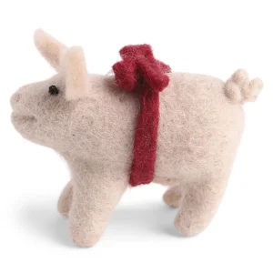 En Gry & Sif Pig with red loop