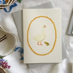 Goose & gosling card