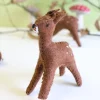 Handmade little felt fawn - standing