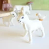 Handmade little felt goat