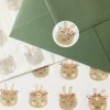 Handmade Paper Stickers - Bunny Heads