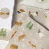 Handmade Paper Stickers - Bunny Woodland