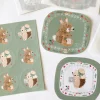 Handmade Paper Stickers - Hedgehog & Bunny