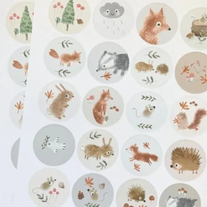 Handmade Paper Stickers - Little Animals