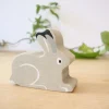 Little wooden woodland animal - snow hare