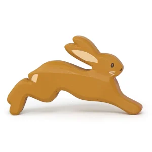 Little wooden woodland animal - leaping hare