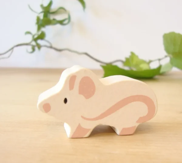 Little wooden woodland animal - mouse