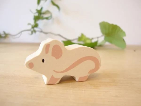 Little wooden woodland animal - mouse