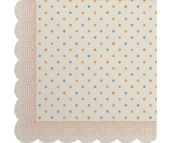 Maileg Paper Napkins - Dotty Rose