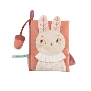 Moulin Roty Apres la Pluie soft activity book & rattle