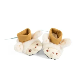 Moulin Roty Apres la Pluie baby slippers - sheep