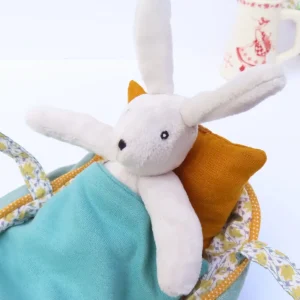 Moulin Roty Bunny in a Carry Cot