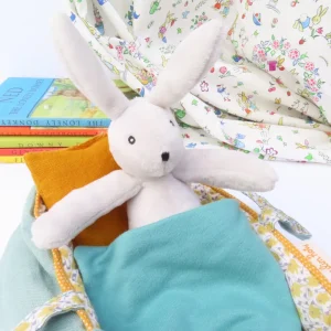 Moulin Roty Bunny in a Carry Cot