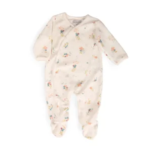 Moulin Roty Floral Baby Sleepsuit - 1 month