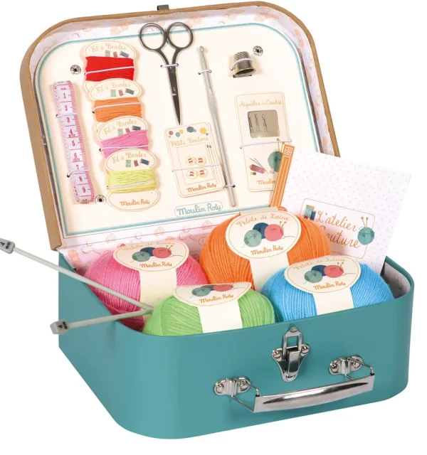 Moulin Roty sewing & knitting suitcase