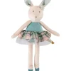 Moulin Roty Soft Blue Velvet Bunny