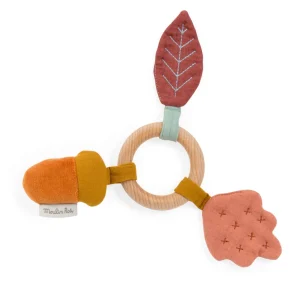 Moulin Roty wooden oak tree rattle