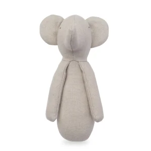 Mr Pickles Cotton Linen Elephant Rattle