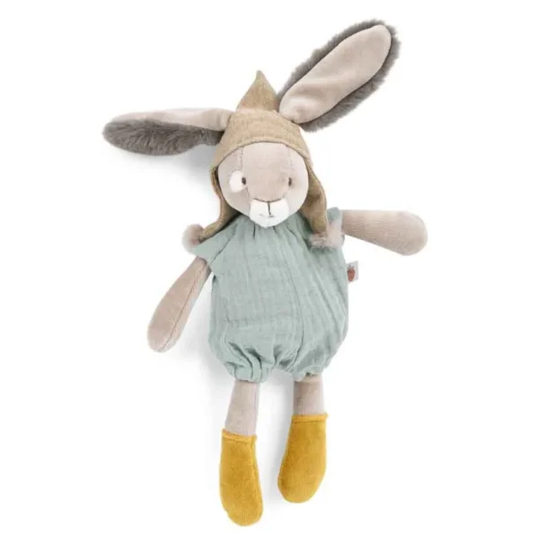 New Baby Gift-wrapped Set - sleep suit, rabbit & radish