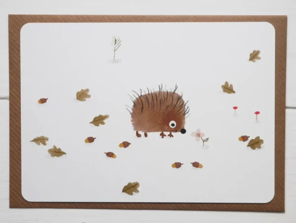 Postcard & Envelope - Little Hedgehog