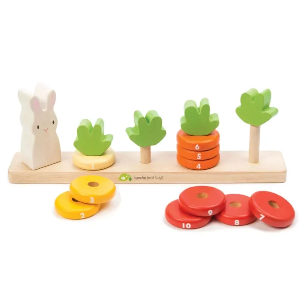 Tender Leaf Wooden Toy - Counting Carrots