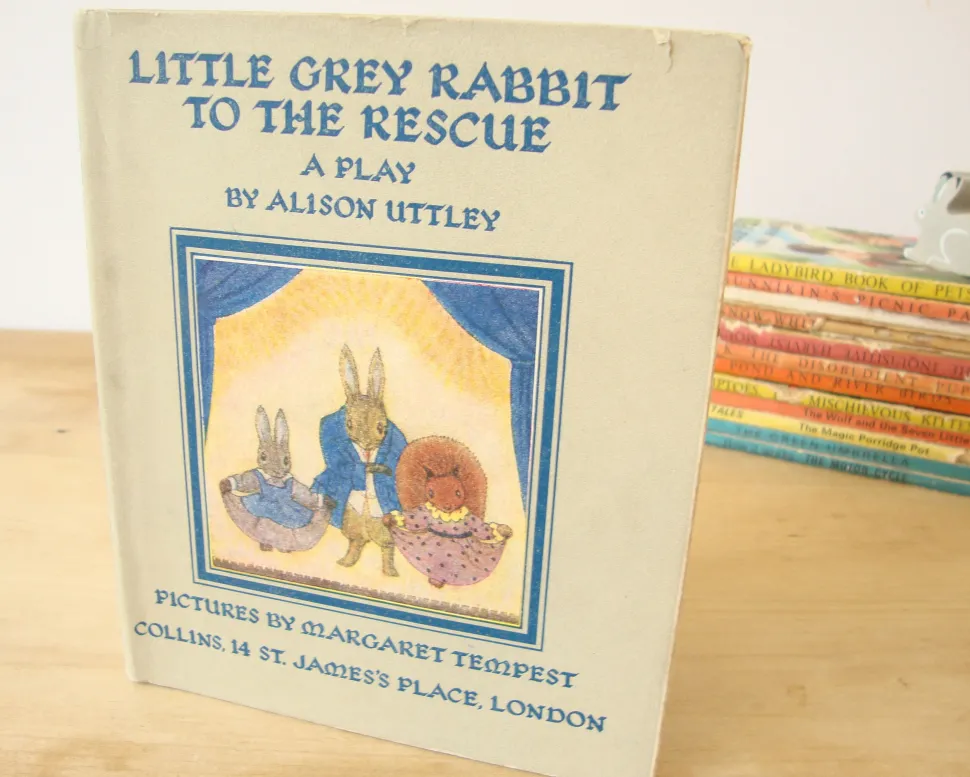 VINTAGE book - Little Grey Rabbit to the Rescue - A Play