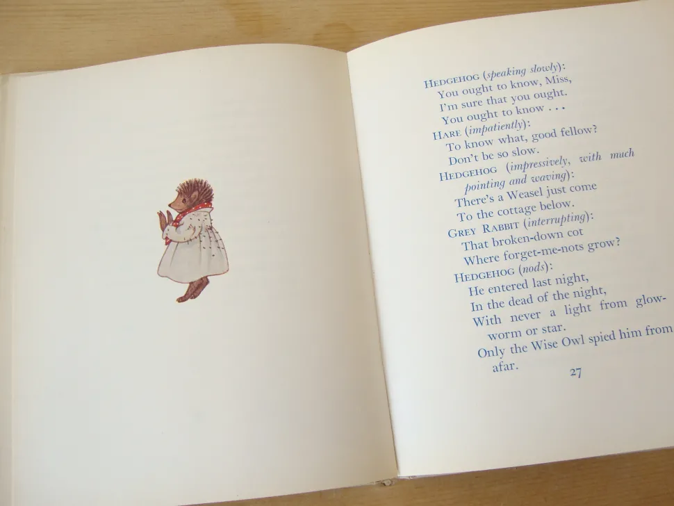 VINTAGE book - Little Grey Rabbit to the Rescue - A Play