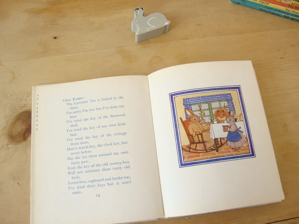 VINTAGE book - Little Grey Rabbit to the Rescue - A Play