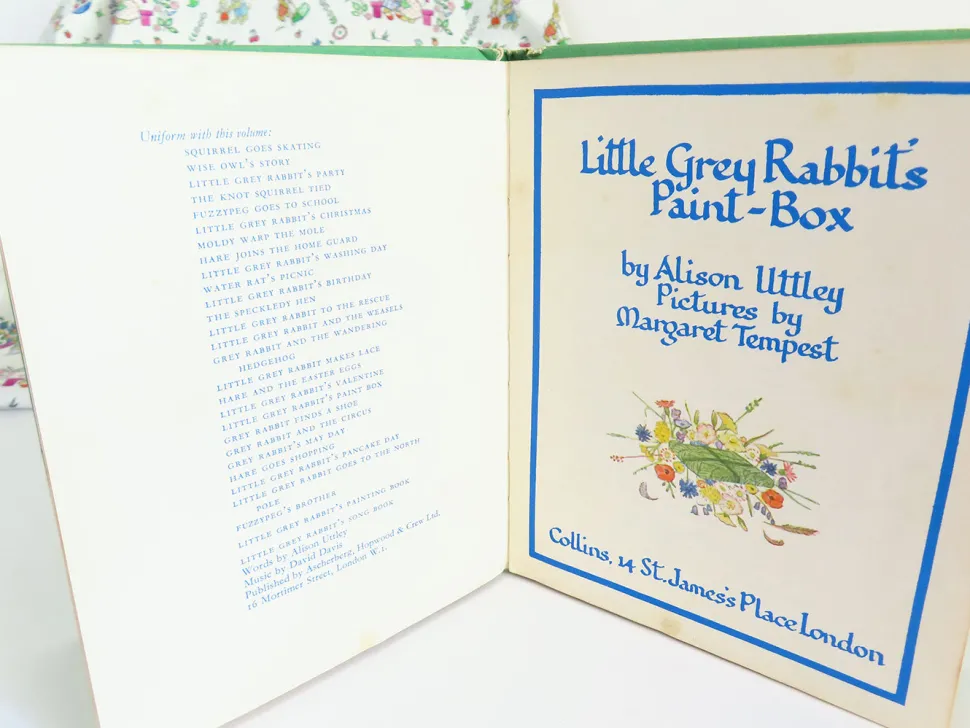VINTAGE book - Little Grey Rabbit's Paint-Box (1970)