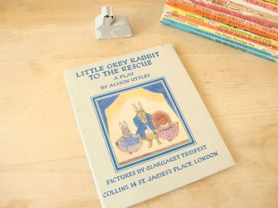VINTAGE book - Little Grey Rabbit to the Rescue - A Play