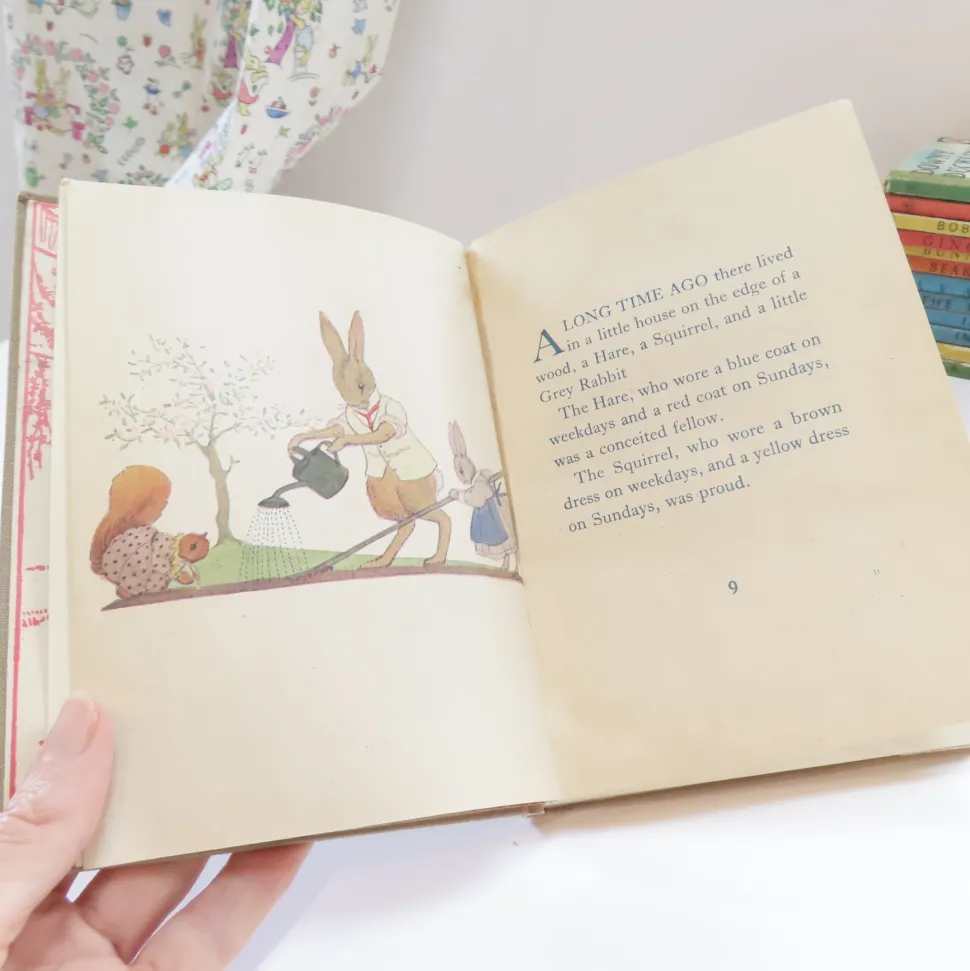 VINTAGE book - The Squirrel The Hare and The Little Grey Rabbit (1945)