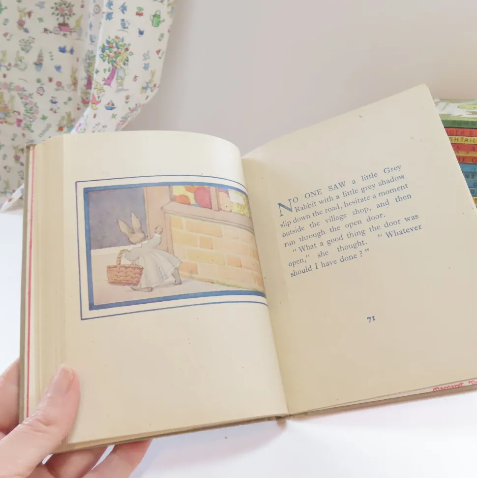 VINTAGE book - The Squirrel The Hare and The Little Grey Rabbit (1945)