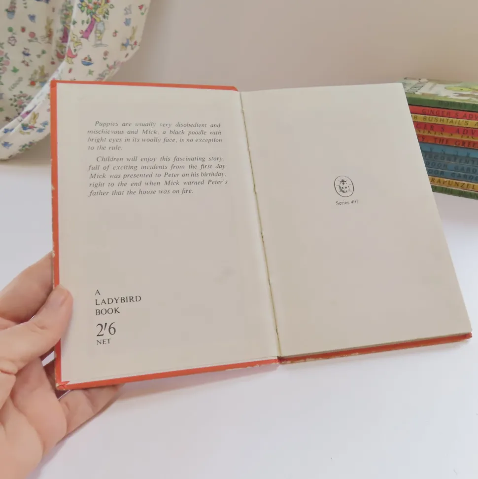 VINTAGE Ladybird book - Mick the Disobedient Puppy (mid 1960s)