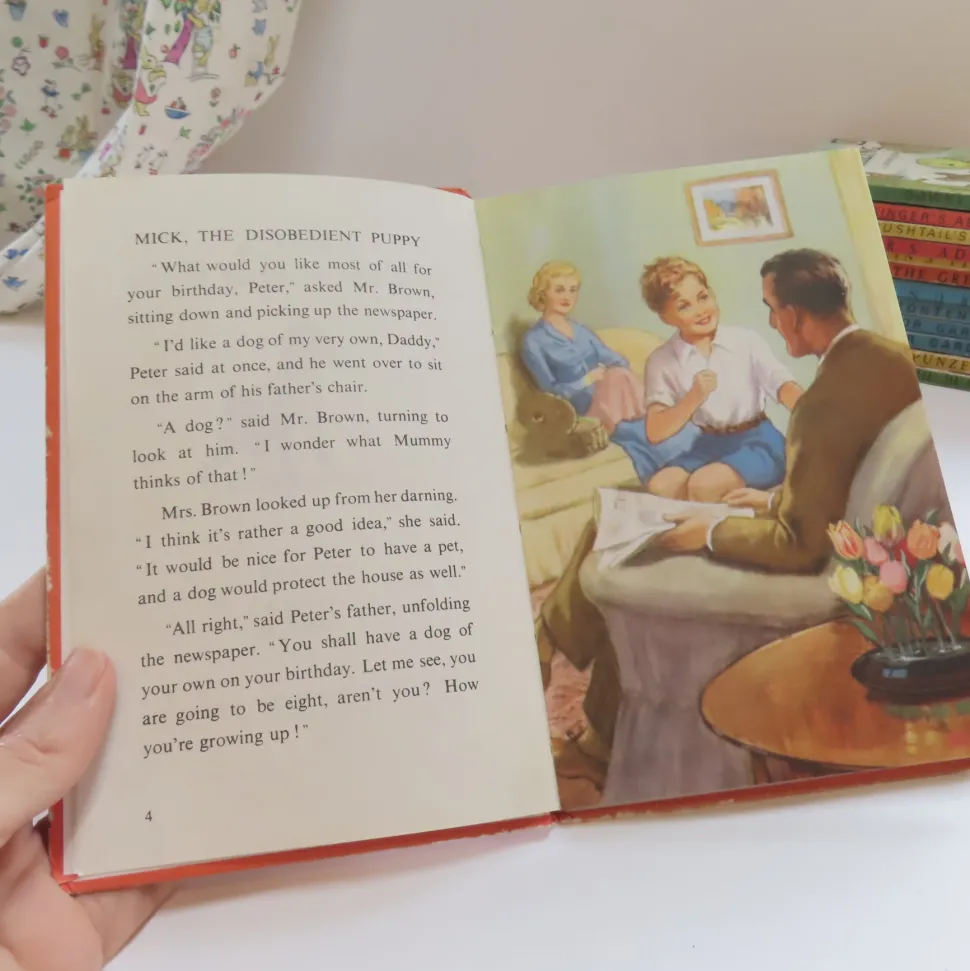 VINTAGE Ladybird book - Mick the Disobedient Puppy (mid 1960s)