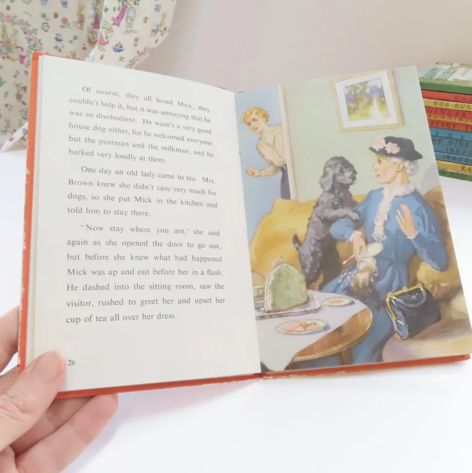 VINTAGE Ladybird book - Mick the Disobedient Puppy (mid 1960s)