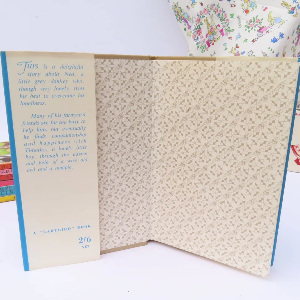 VINTAGE Ladybird book - Ned the Lonely Donkey with DJ (late 1950s)