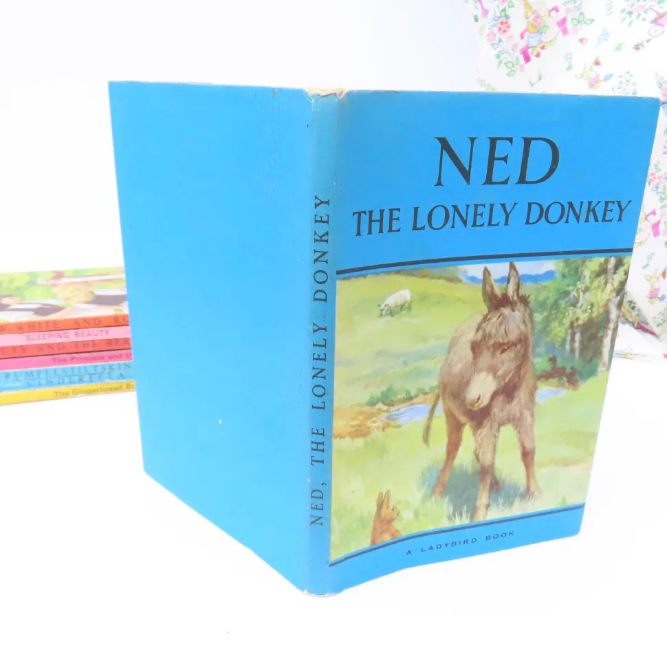 VINTAGE Ladybird book - Ned the Lonely Donkey with DJ (late 1950s)