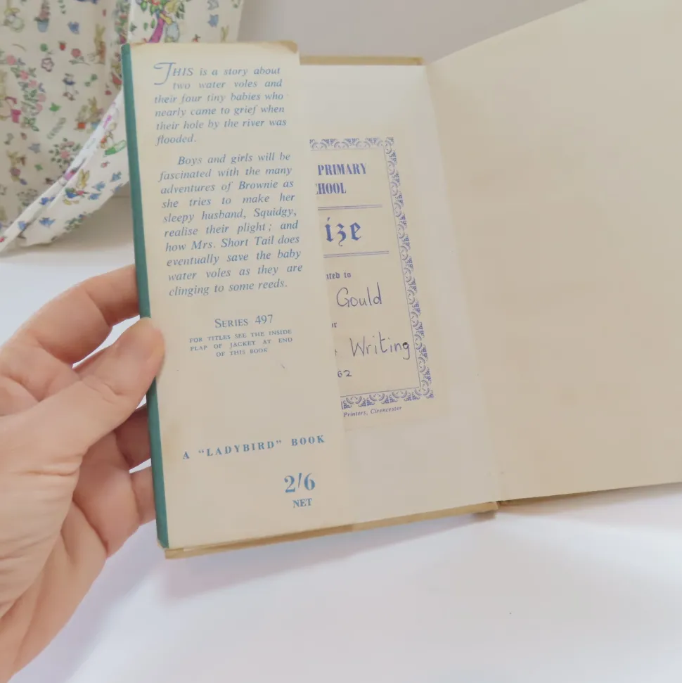 VINTAGE Ladybird book - The Sleepy Water Vole with DJ (late 1950s)