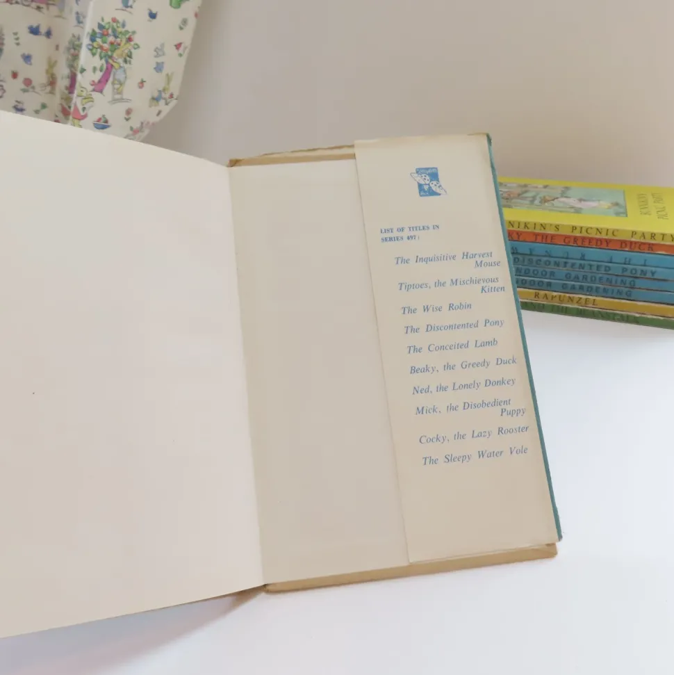 VINTAGE Ladybird book - The Sleepy Water Vole with DJ (late 1950s)